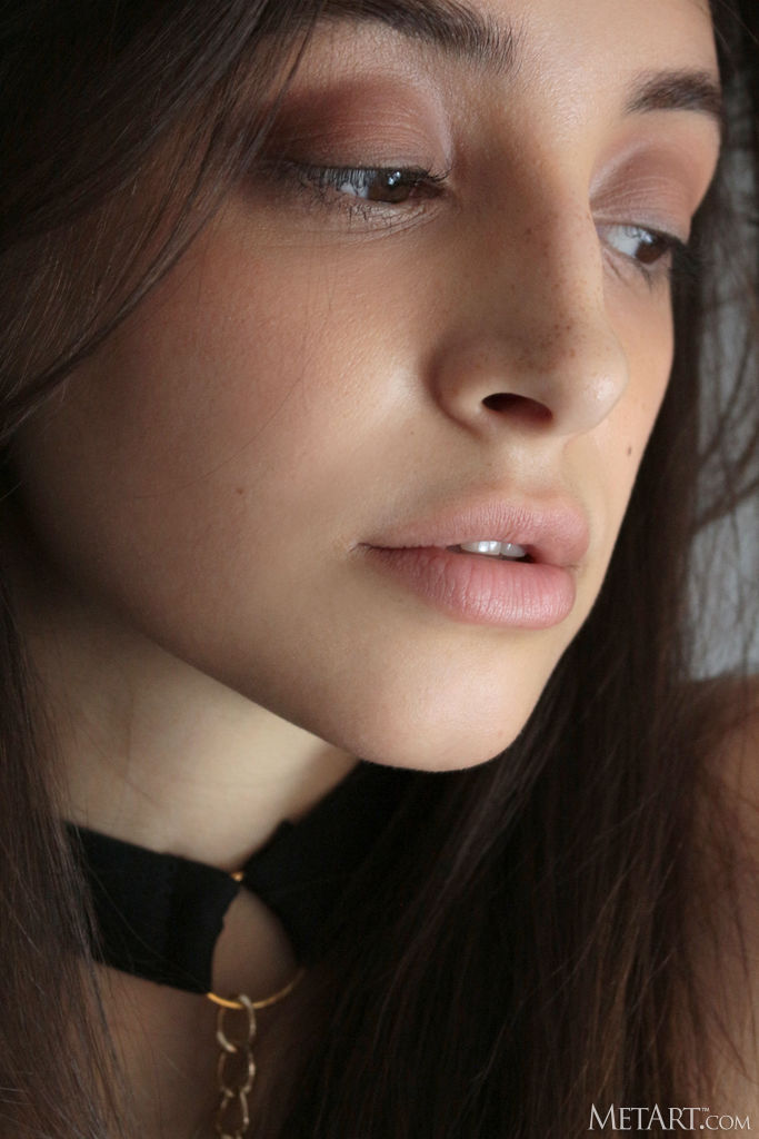 Olivia Linz Her Passionate Gaze Conveying Her Erotic Thoughts
