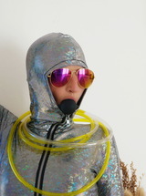 Titiana Teases With A Kinky Catsuit And Gag On This Daring Solo Expedition