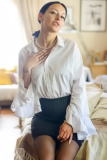 Cassie Her Business Attire