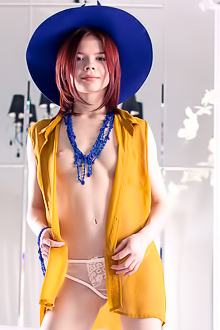 Beauty spreading legs