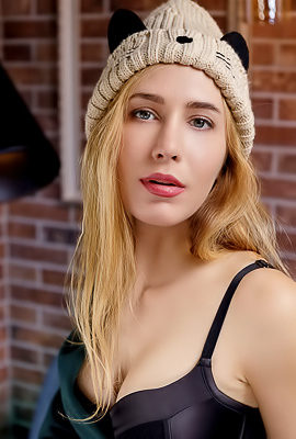 Madelina Reveal She's Wearing Nothing But Sexy Black Lingerie