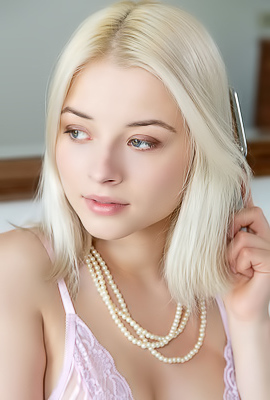 Bianca Bell Sheer Pink Chemise Clings To Her Sexy Hourglass Figure