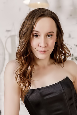 Mari Green Seductive In A Button-through Skirt That Leaves Her Long Legs Exposed