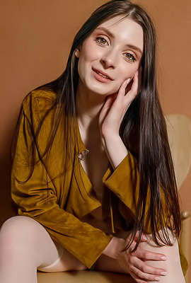 Marion Summers Wearing Nothing But Sheer Stockings And High Heels