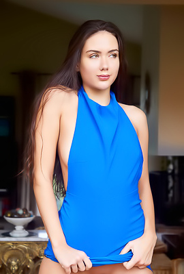 Vixi Rafi Naked Except For The High Heels That Accentuate Her Lovely Long Legs