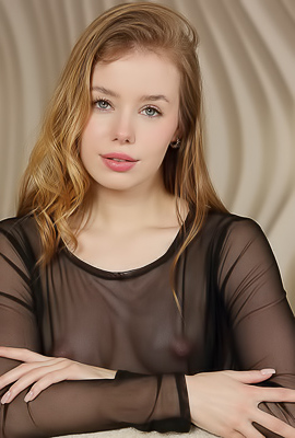 Lalli Captivating Blonde Is Sweetly Seductive In A Sheer Black Gown