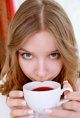 Estella Soft Thighs Parted And Perky Breasts Bare