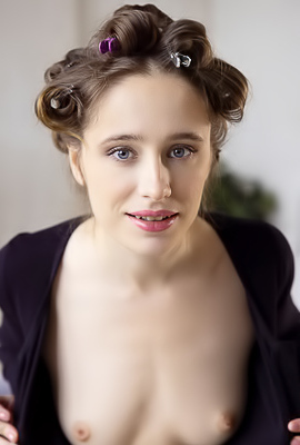 Lia Noel Her Hands Roam Over Her Silky Skin