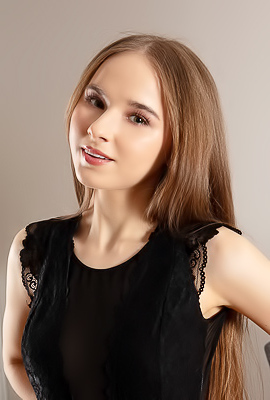 Sasha Quinn Spreading Her Slender Thighs Wide And Flaunting Her Perky Breasts Playfully