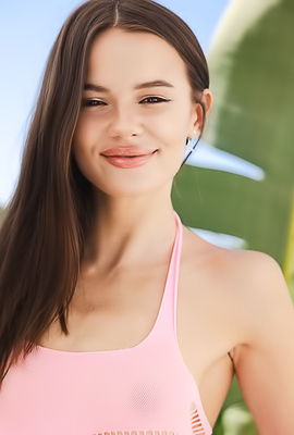 Hottest Girl Malena Amaro Sunbathing