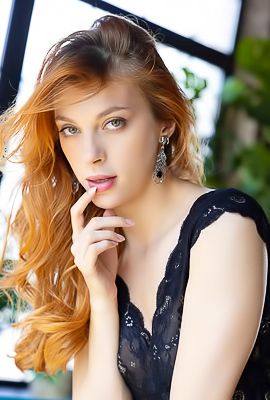 Naty Evans Entices In Revealing Striptease Showcasing Lustful Curves