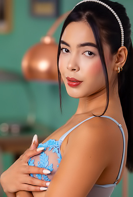 Kubera Fortuna Tantalizes With A Solo Striptease Showcasing Her Sheer Allure And Perfectly Manicured Feet