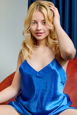 Bianca Bell Teases With Unbuttoned Chemise Lounging On Armchair