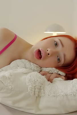 Megan Longoria Teases With Red T eded Tube Tease