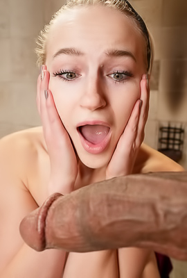 Sage Rabbit craves Jovans big black cock and deepthroats eagerly for a cumshot